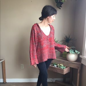 Bohemian hooded sweater